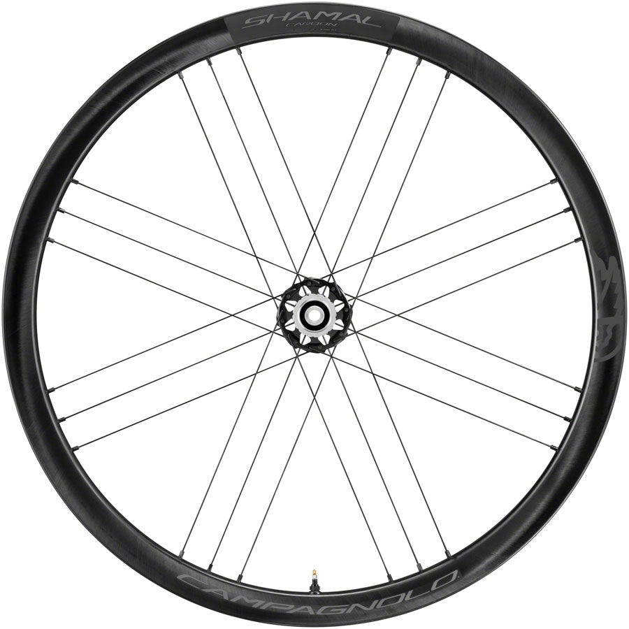 Campagnolo SHAMAL Carbon Disc Front Wheel - 700 12 x 100mm Centerlock Black Front Wheel Campagnolo   