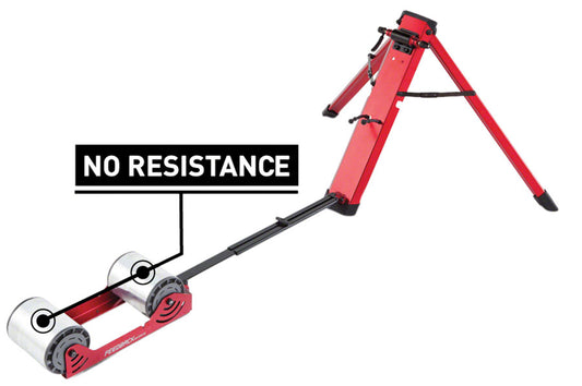 Feedback Sports Omnium Zero-Drive Rear Wheel Trainer - Fork Mount No Resistance Red Rear Wheel Trainer Feedback Sports   