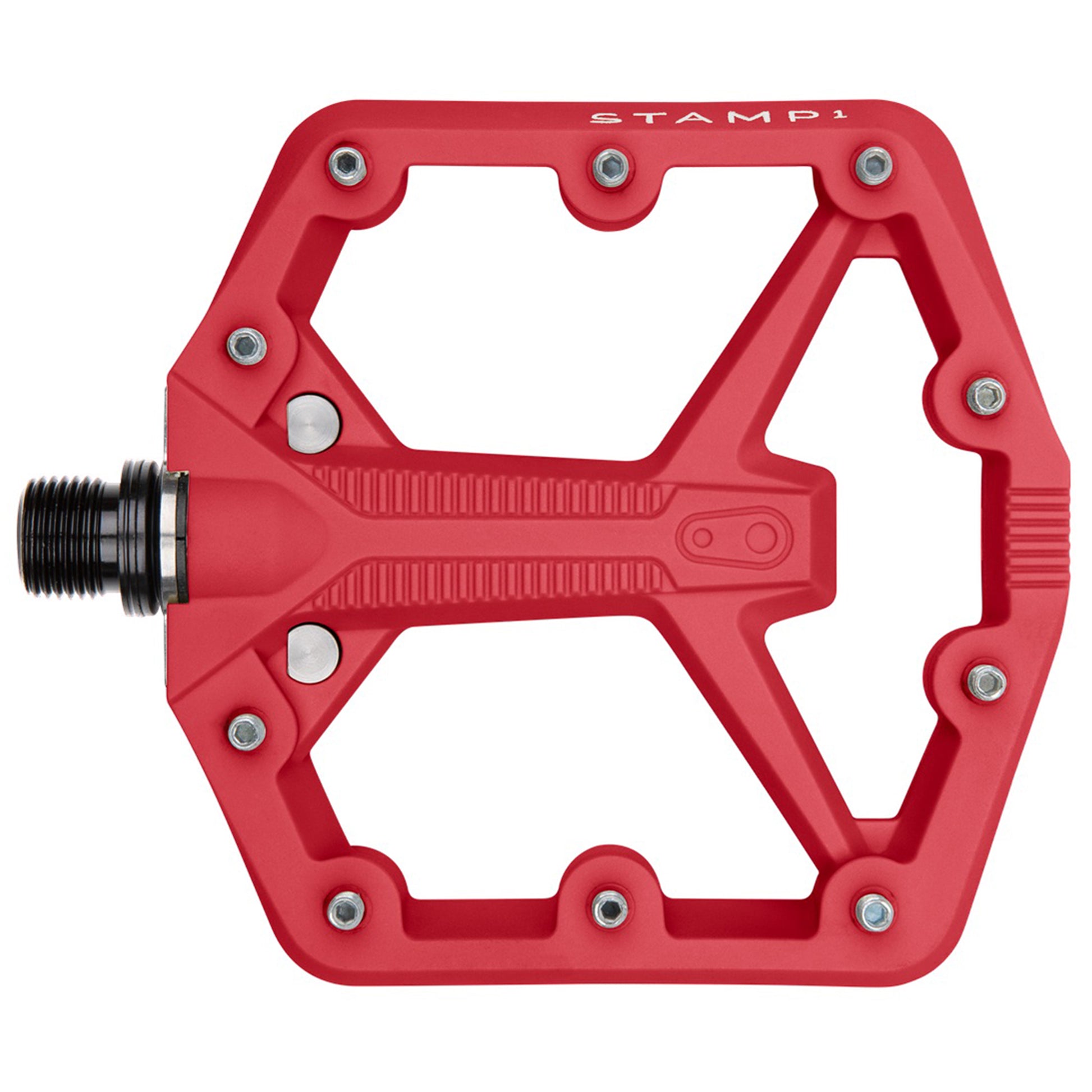 Crank Brothers Stamp 1 Gen 2 Pedals - Platform Composite 9/16" Red Small Pedals Crank Brothers   