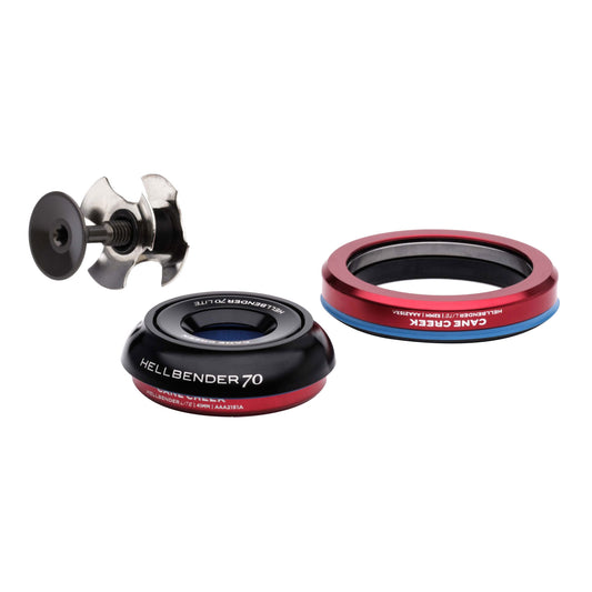 Cane Creek Hellbender 70 Lite Headset - IS42/28.6/H9|IS52/40 B Tapered Black Headsets Cane Creek   