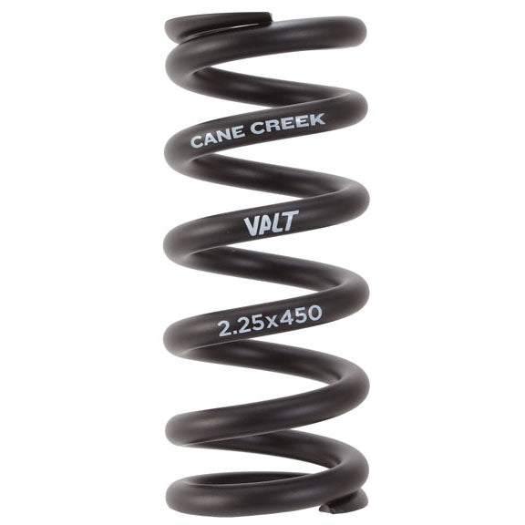 Cane Creek VALT Lightweight Steel Spring Coil Shock 2.25"/57mm x 450lbs BLK  Rear Shock Spring Cane Creek   