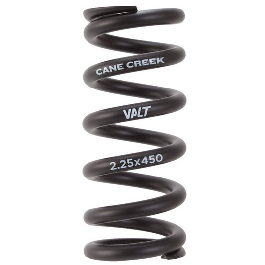 Cane Creek VALT Lightweight Steel Spring Coil Shock 2.25"/57mm x 450lbs BLK  Rear Shock Spring Cane Creek   