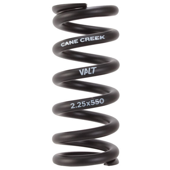 Cane Creek VALT Lightweight Steel Spring Coil Shock 2.25"/57mm x 550lbs BLK Rear Shock Spring Cane Creek   