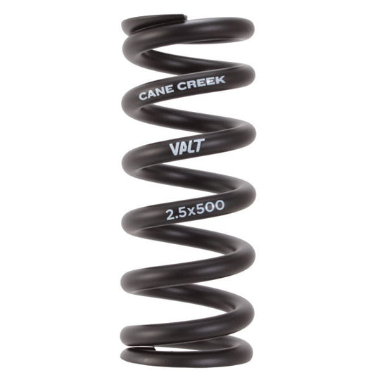 Cane Creek VALT Lightweight Steel Spring Coil Shock 2.50"/63mm x 500lbs BLK  Rear Shock Spring Cane Creek   