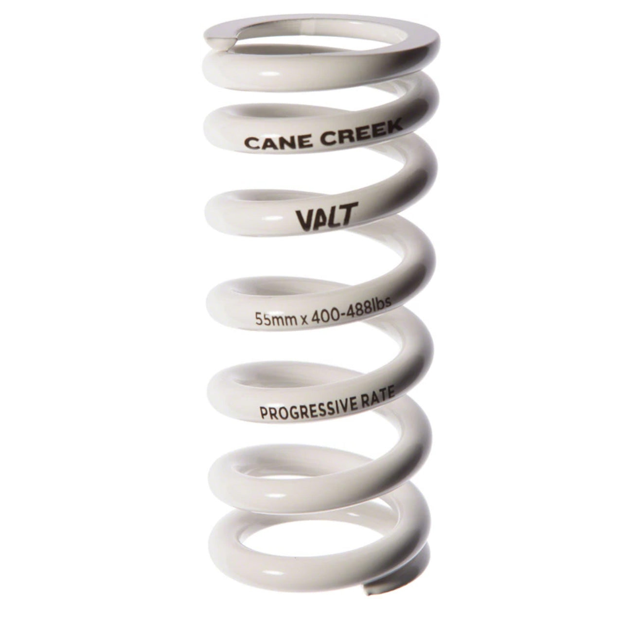 Cane Creek Progressive Rate VALT Lightweight Rear Shock Spring - 55mm x 400-488lbs White Rear Shock Spring Cane Creek   