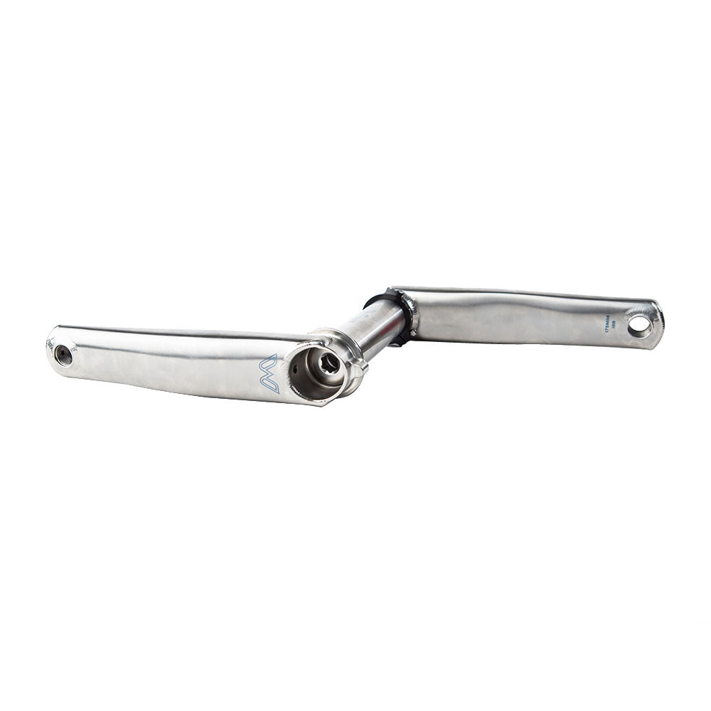 Cane Creek eeWings All-Road Titanium Crankset - 172.5mm Direct Mount 30mm Spindle Brushed Titanium Cranksets and Arms Cane Creek   