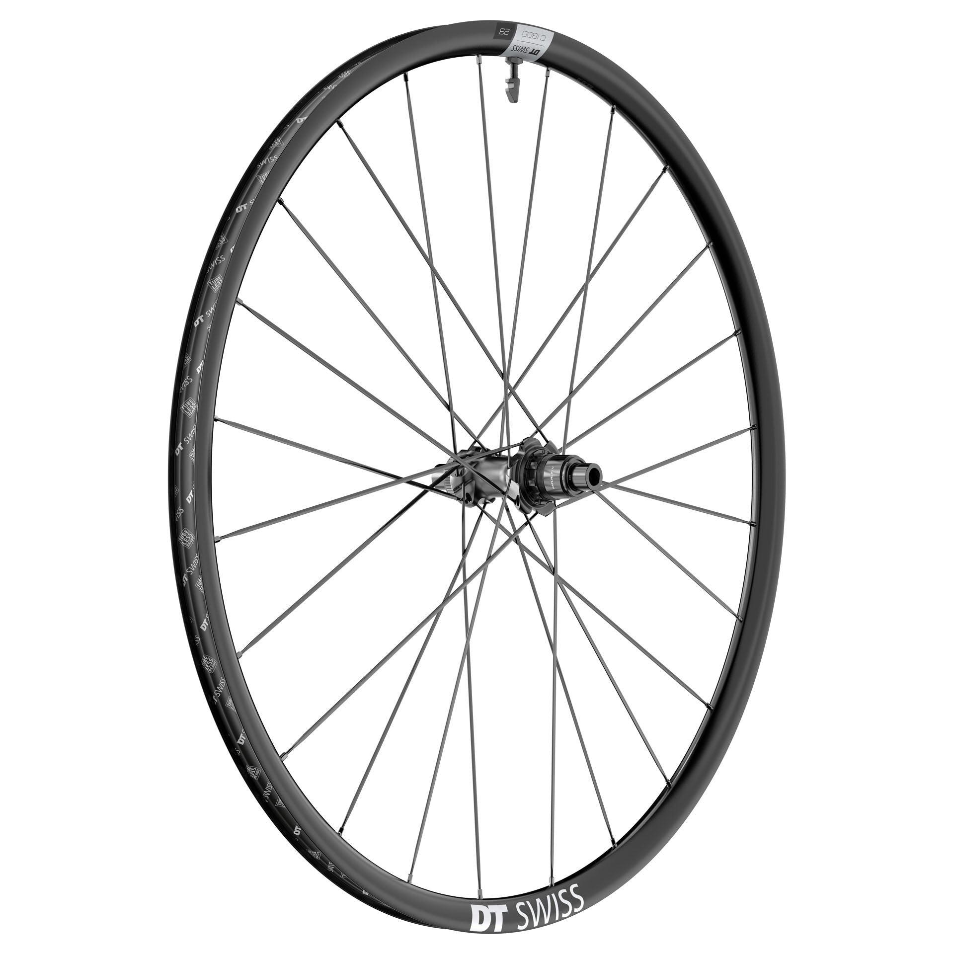 DT Swiss C 1800 Spline 23 Rear Wheel - 700 12 x 142mm Center-Lock XDR Black Rear Wheel DT Swiss   