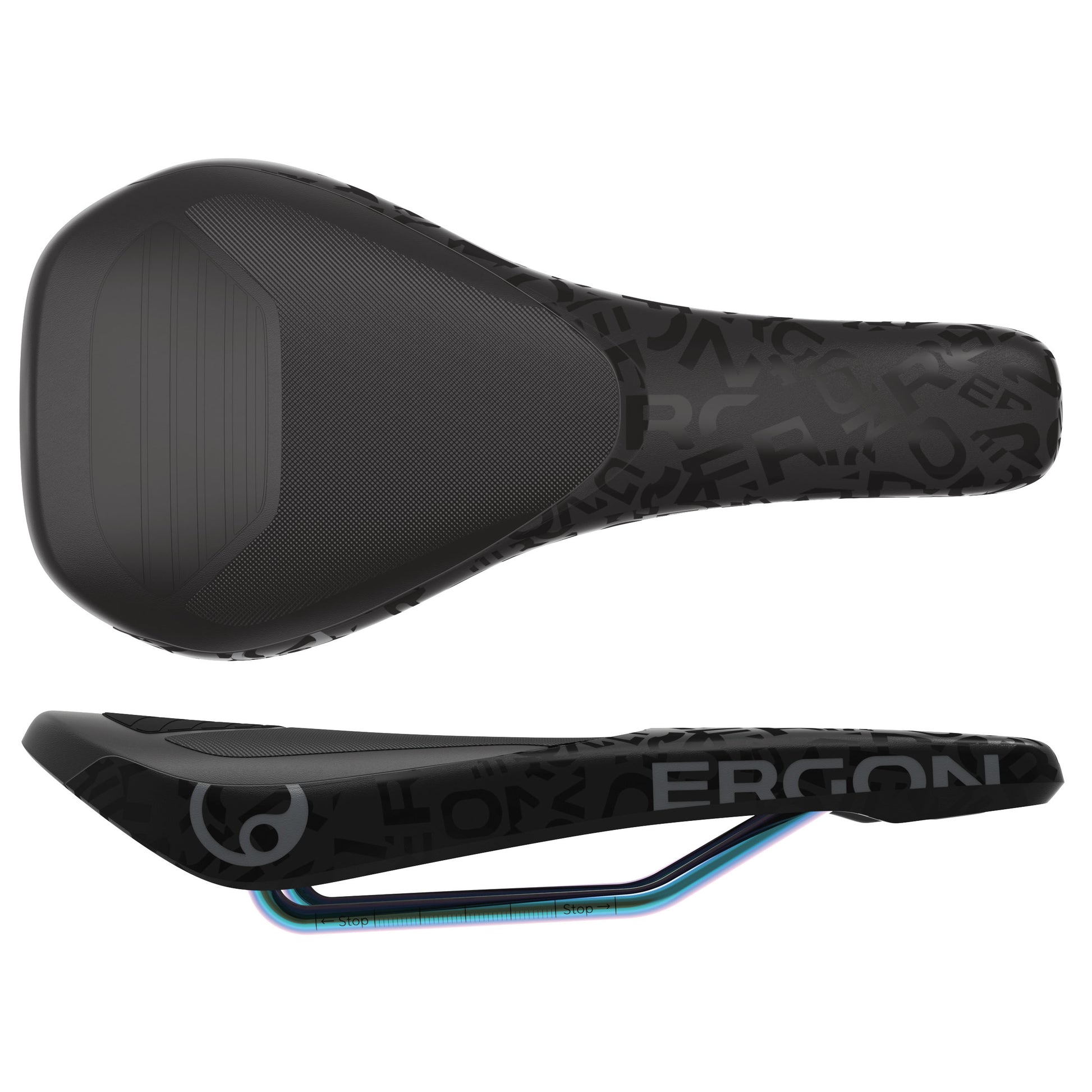 Ergon SM Downhill Comp Saddle - Team/Oilslick Saddles Ergon   