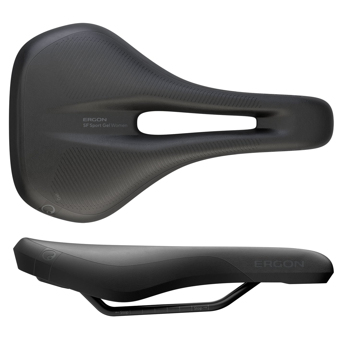 Ergon SF Saddle - Steel Black Womens Medium/Large Saddles Ergon   