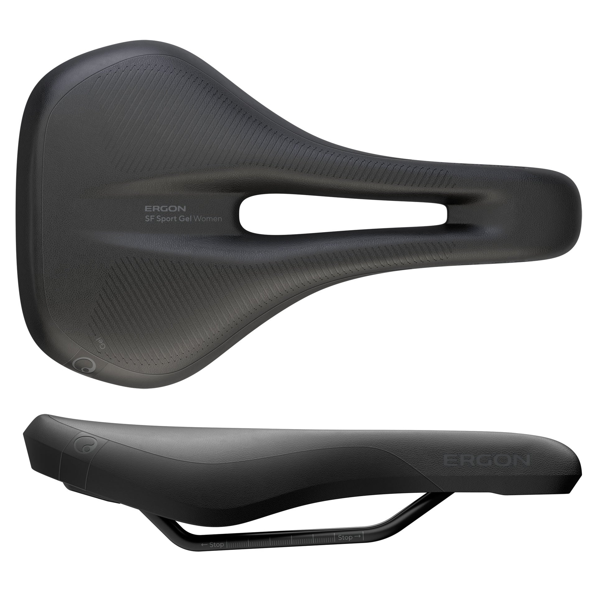 Ergon SF Saddle - Steel Black Womens Medium/Large Saddles Ergon   