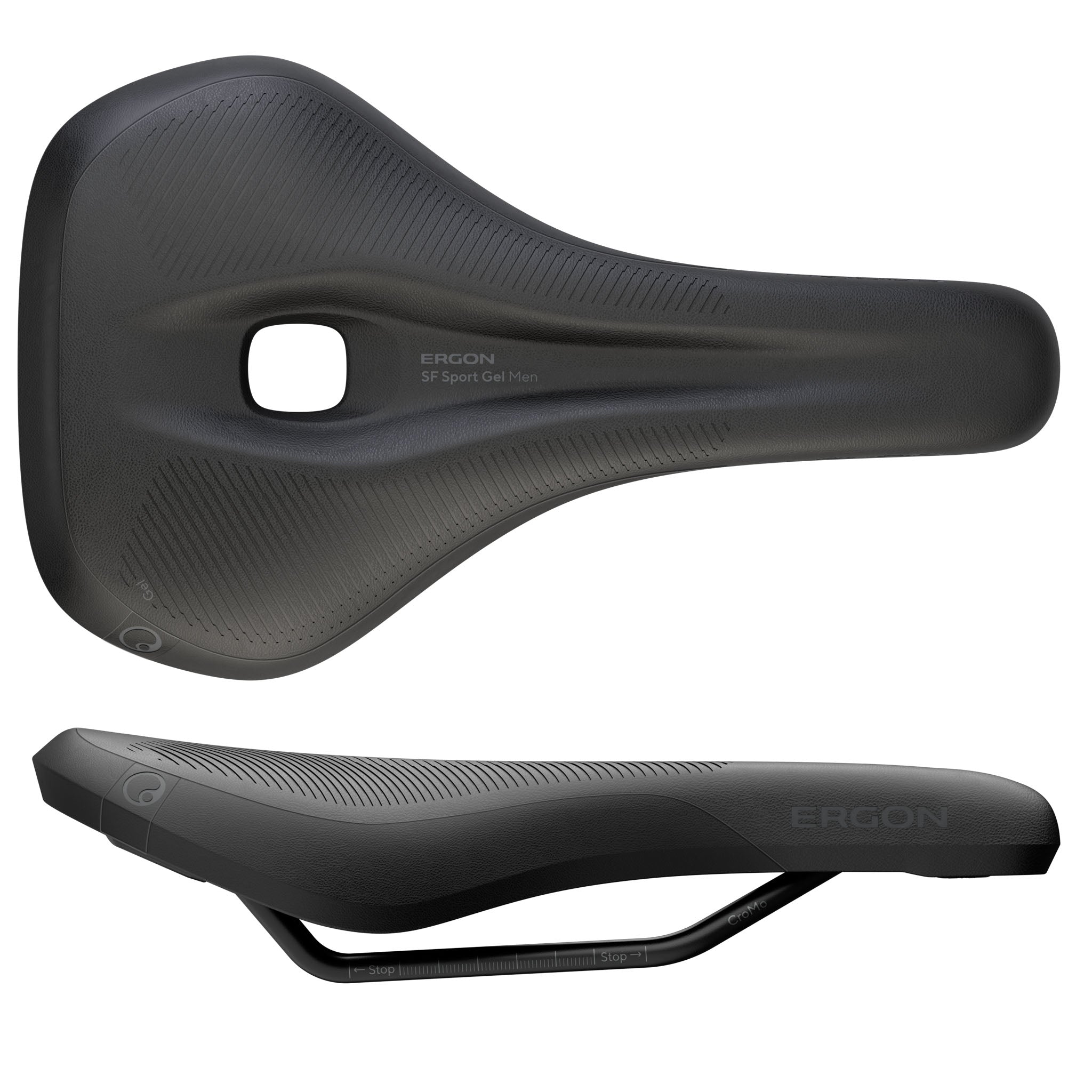 Ergon SF Sport Gel Saddle Chromoly Black Mens Medium Large B