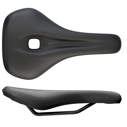 Ergon SF Saddle - Steel Black Mens Medium/Large Saddles Ergon   