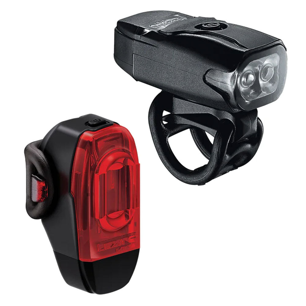 Lezyne KTV Drive+ and KTV Drive Headlight and Taillight Set - Black Lights Lezyne   