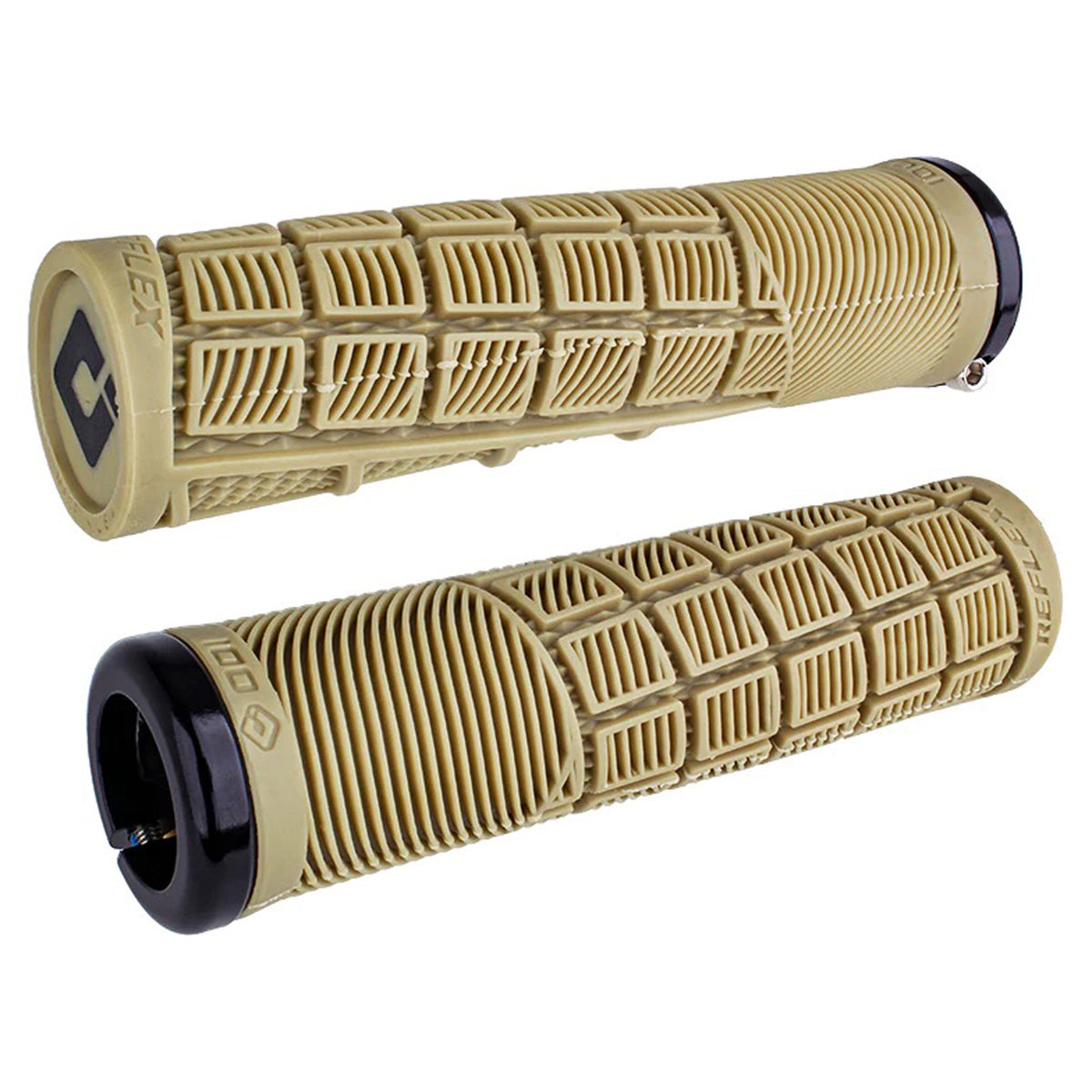 ODI Reflex v2.1 Lock-On Grips - Black/Tan Grips ODI   
