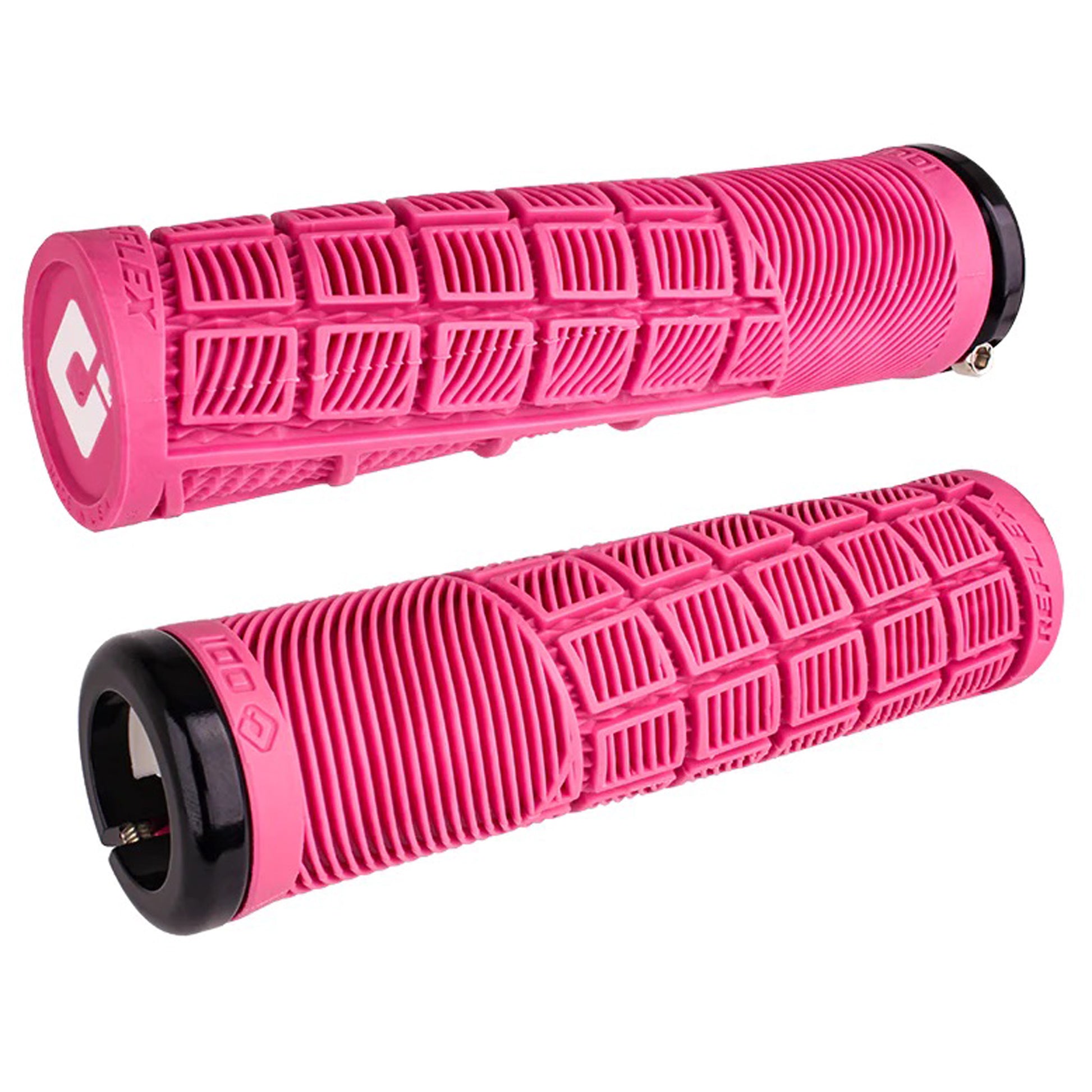 ODI Reflex V2.1 Grips - White/Pink Lock-On Grips ODI   