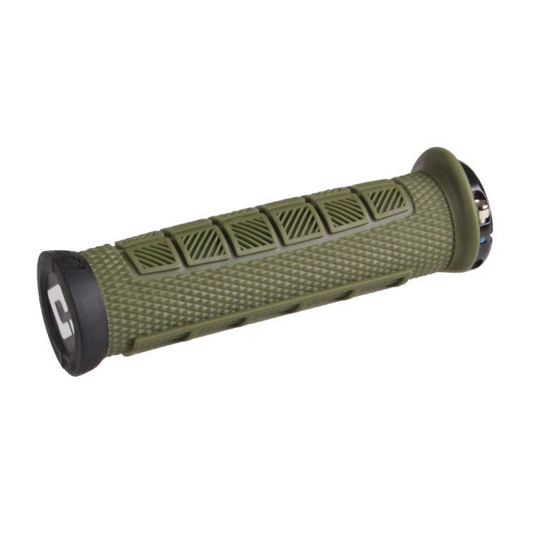 ODI Elite Pro V2.1 Grips - Green/Black Lock-On Grips ODI   
