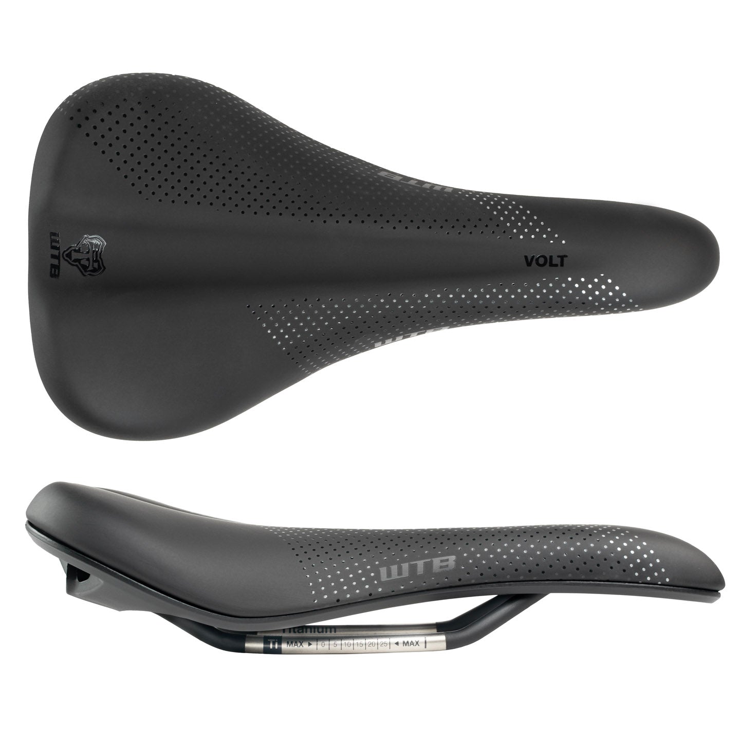WTB Volt Fusion Form Saddle - Titanium Black Medium Saddles WTB   
