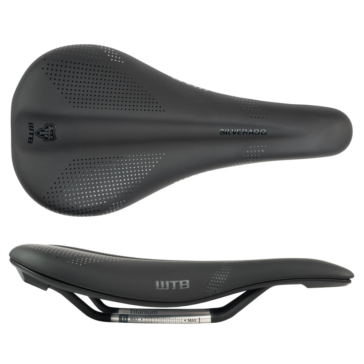 WTB Silverado 265 Fusion Form Saddle - Titanium Black Medium Saddles WTB   