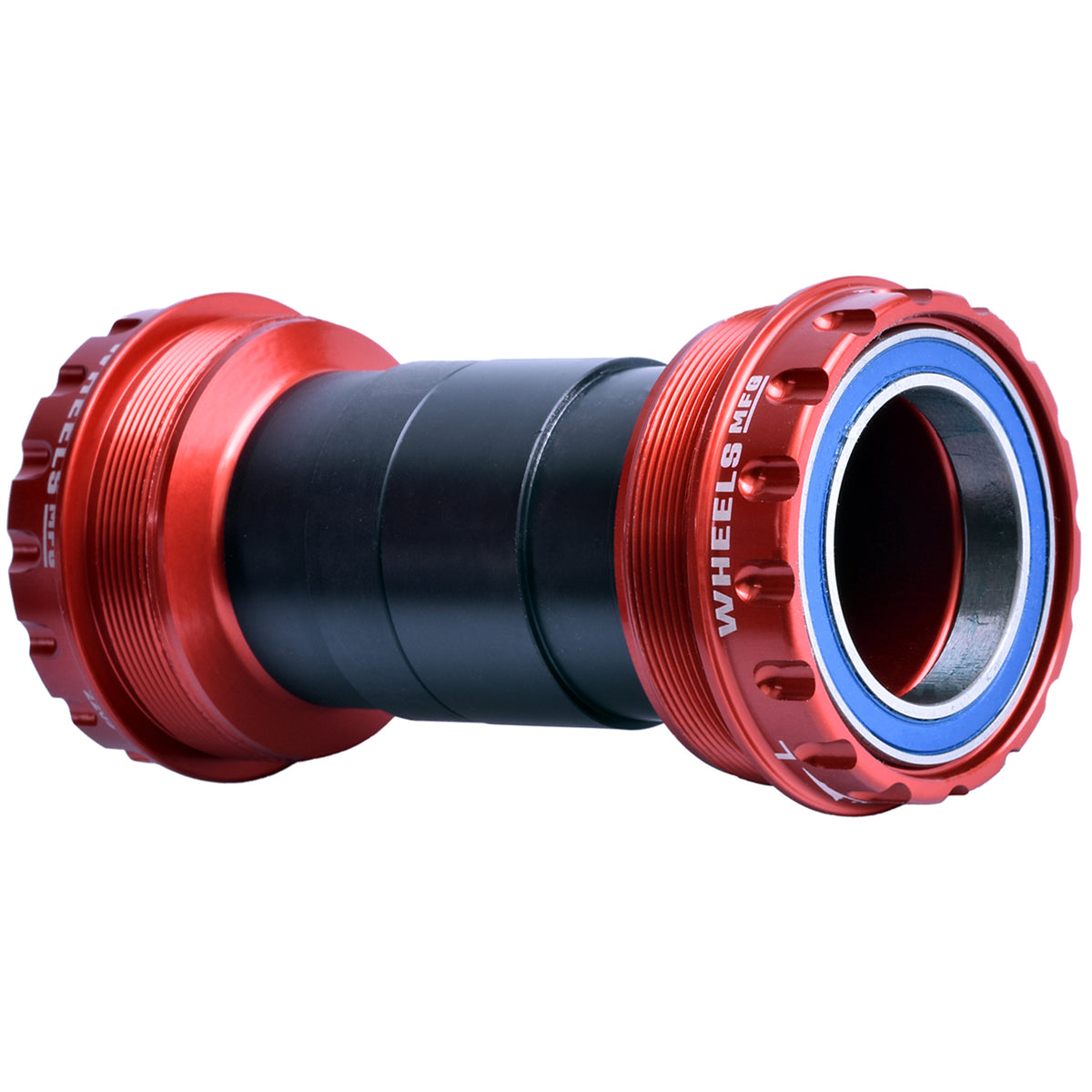 Wheels Manufacturing T47 Outboard Bottom Bracket - For 30mm Spindle ABEC-3 Bearings Fits Frames 68mm-100mm BB Shells Red Bottom Brackets Wheels Manufacturing   