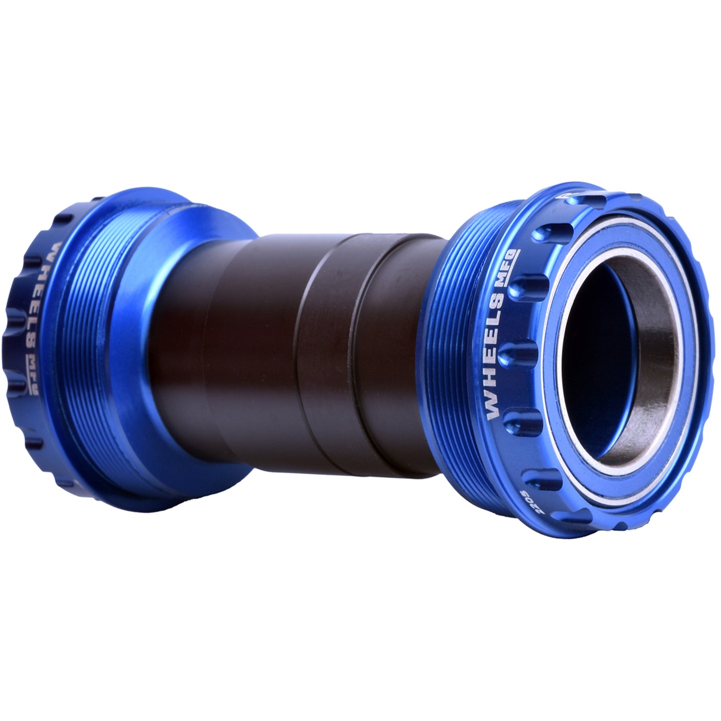 Wheels Manufacturing T47 Outboard Bottom Bracket - For 30mm Spindle ABEC-3 Bearings Fits Frames 68mm-100mm BB Shells Blue Bottom Brackets Wheels Manufacturing   