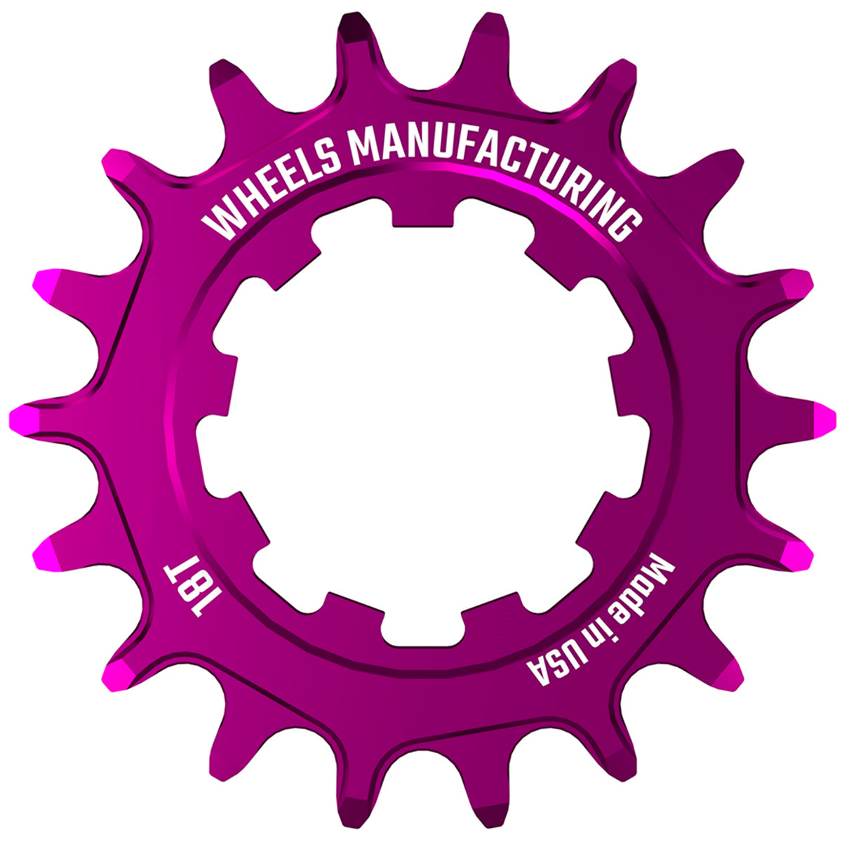 Wheels Manufacturing SOLO-XD Cog - 18t Purple Driver and Single Cog Wheels Manufacturing   